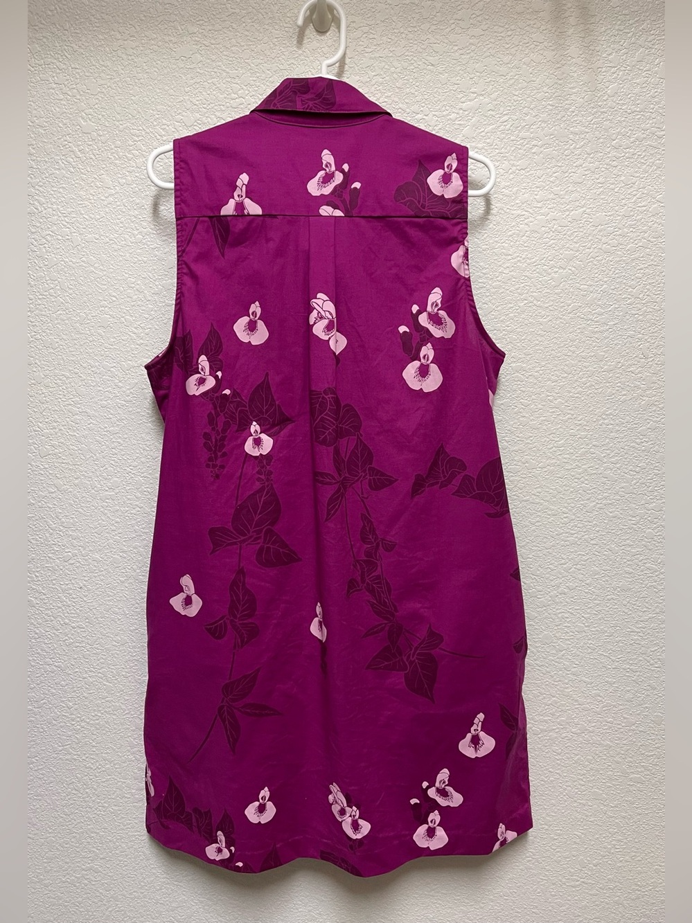 SIG ZANE DESIGNS Sleeveless Button-Up Dress in Fuchsia Floral Size XL - Picture 2 of 3